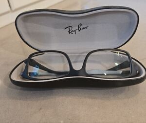 Men's Ray-Ban Black Eyeglasses with Case